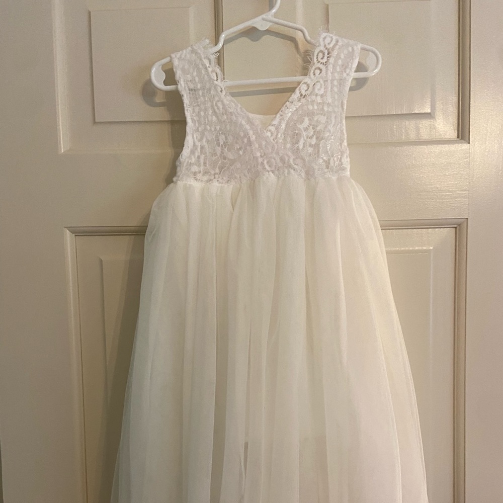 Shein Toddler Girls Contrast Lace Bodice Gown Dress size 2t